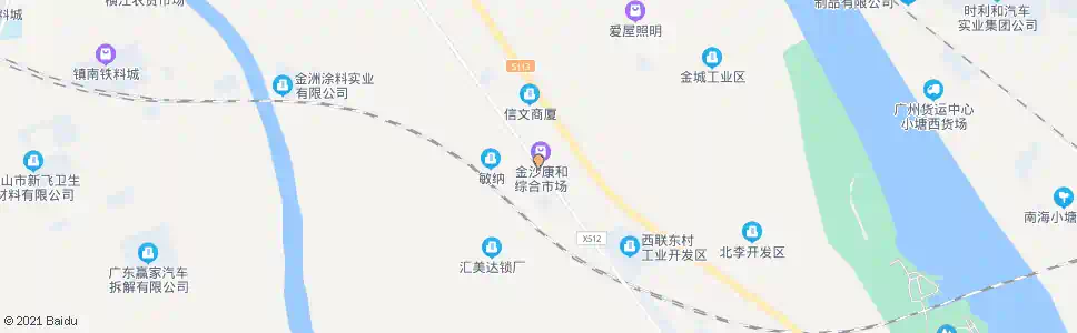 佛山康和市场_公交站地图_佛山公交_妙搜公交查询2025