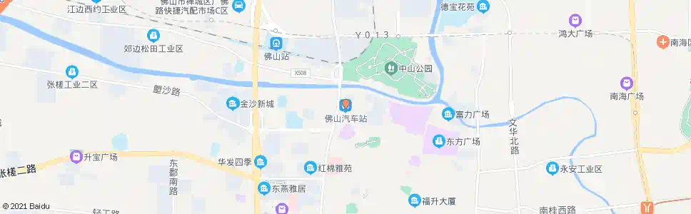 佛山汽车站南_公交站地图_佛山公交_妙搜公交查询2025