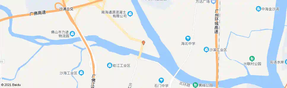 佛山富力半岛花园_公交站地图_佛山公交_妙搜公交查询2025