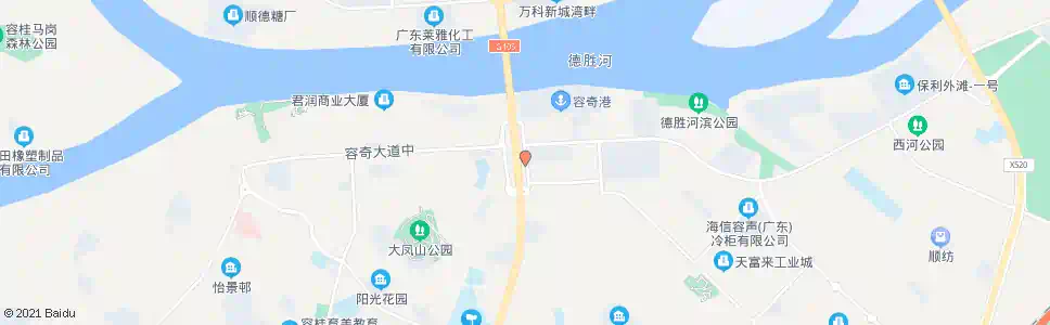佛山容奇大桥(桥东路)_公交站地图_佛山公交_妙搜公交查询2025