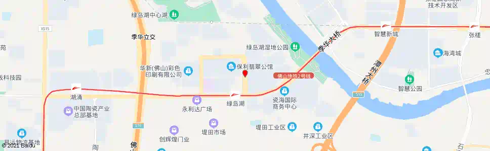 佛山绿岛湖行政服务大厅A站_公交站地图_佛山公交_妙搜公交查询2025