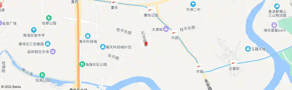 佛山桂城中学东门_公交站地图_佛山公交_妙搜公交查询2025