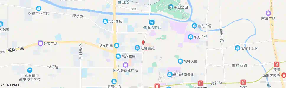 佛山佛山中医院_公交站地图_佛山公交_妙搜公交查询2025