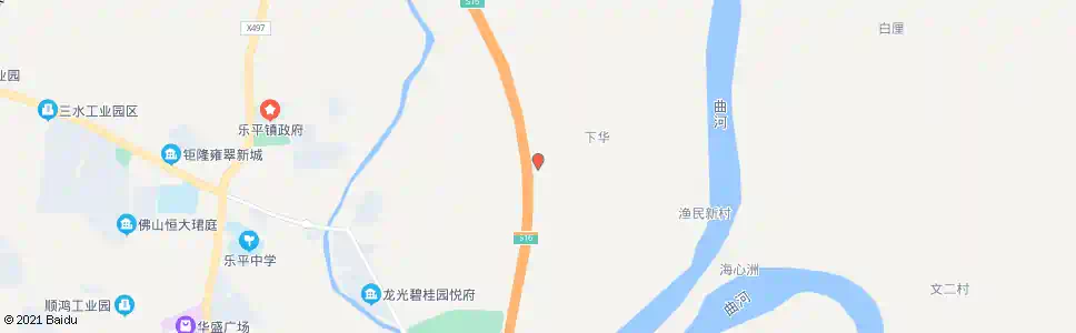 佛山下华村_公交站地图_佛山公交_妙搜公交查询2025