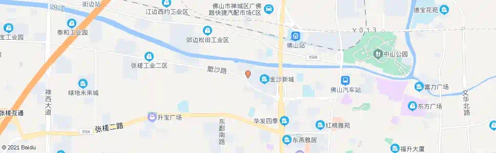 佛山金沙新城西门_公交站地图_佛山公交_妙搜公交查询2025