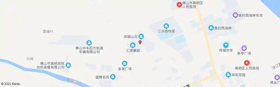 佛山汇源豪庭_公交站地图_佛山公交_妙搜公交查询2025
