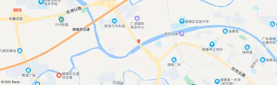 佛山新滘大桥_公交站地图_佛山公交_妙搜公交查询2025