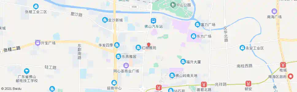 佛山新中医院路口_公交站地图_佛山公交_妙搜公交查询2025