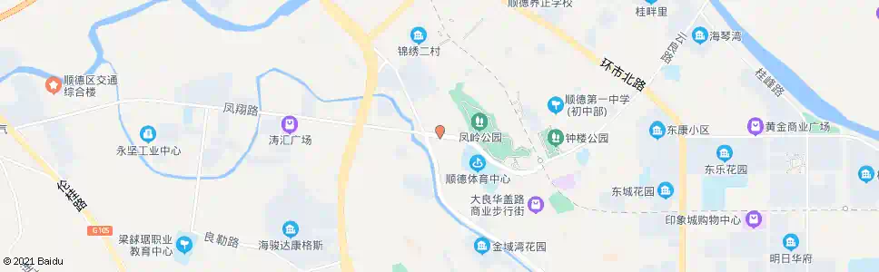 佛山凤山桥东_公交站地图_佛山公交_妙搜公交查询2025