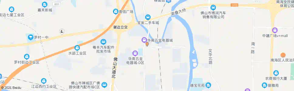 佛山城北批发市场_公交站地图_佛山公交_妙搜公交查询2025