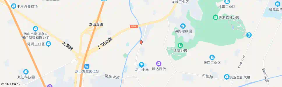 佛山龙山材料城_公交站地图_佛山公交_妙搜公交查询2025