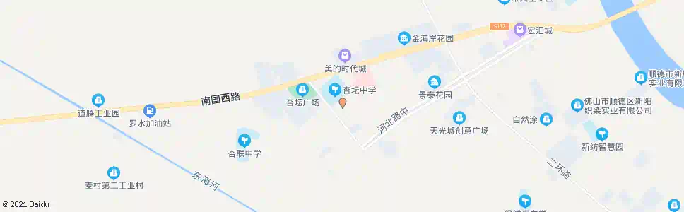 佛山杏坛医院侧门_公交站地图_佛山公交_妙搜公交查询2025