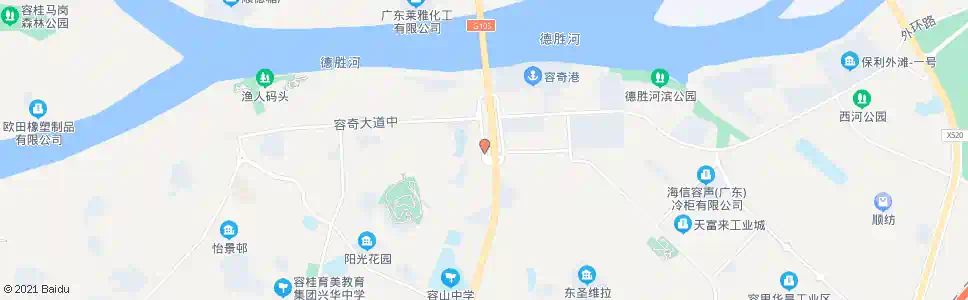 佛山容奇大桥收费站(桥西路站)_公交站地图_佛山公交_妙搜公交查询2025