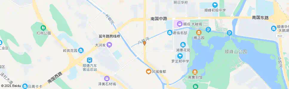 佛山八坊天桥_公交站地图_佛山公交_妙搜公交查询2025