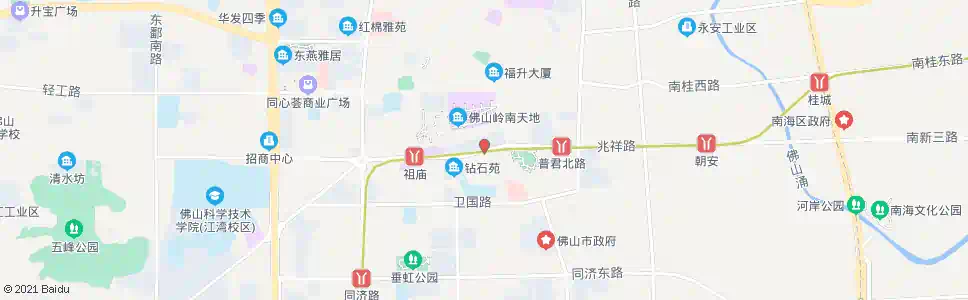 佛山市一小_公交站地图_佛山公交_妙搜公交查询2025