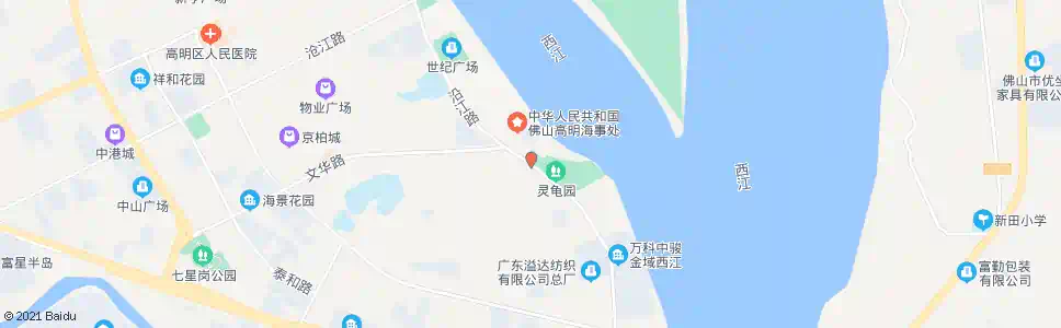 佛山客运港(灵龟公园)_公交站地图_佛山公交_妙搜公交查询2025