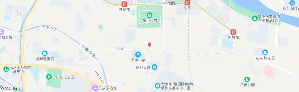 佛山大坳村委_公交站地图_佛山公交_妙搜公交查询2025