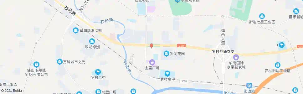 佛山罗村中心广场_公交站地图_佛山公交_妙搜公交查询2025