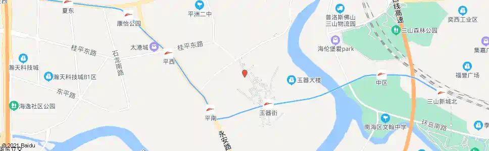 佛山翡翠广场_公交站地图_佛山公交_妙搜公交查询2025