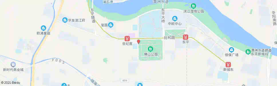 佛山华康道临时站_公交站地图_佛山公交_妙搜公交查询2025
