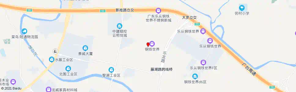 佛山钢铁世界西路_公交站地图_佛山公交_妙搜公交查询2025