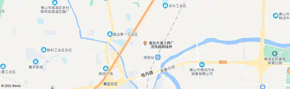 佛山谢边工业二区_公交站地图_佛山公交_妙搜公交查询2025