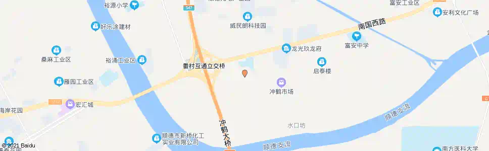 佛山勒流冲鹤_公交站地图_佛山公交_妙搜公交查询2025