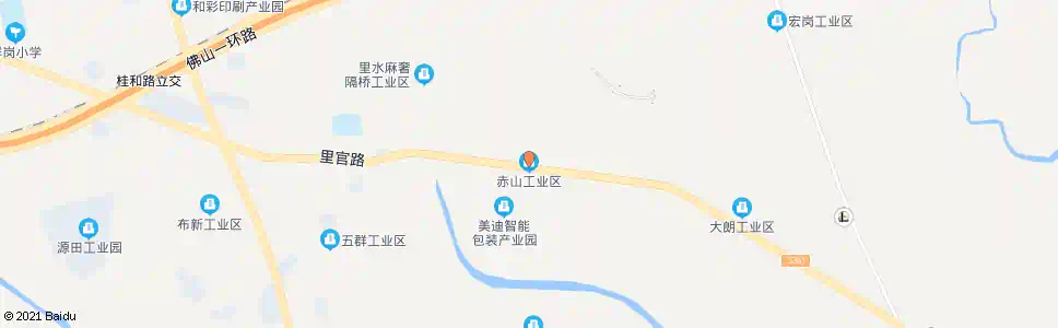 佛山赤山工业区_公交站地图_佛山公交_妙搜公交查询2025