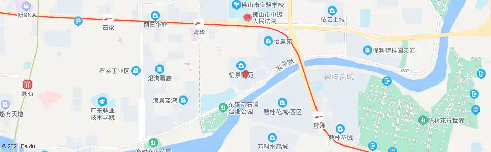 佛山怡景丽苑_公交站地图_佛山公交_妙搜公交查询2025
