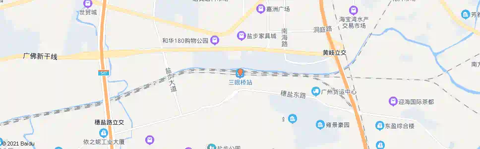 佛山三眼桥_公交站地图_佛山公交_妙搜公交查询2025