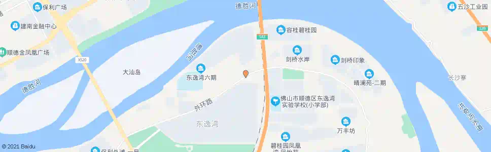 佛山东逸湾(北门)_公交站地图_佛山公交_妙搜公交查询2025