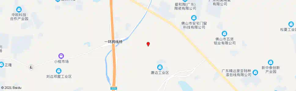 佛山唐边中三村口_公交站地图_佛山公交_妙搜公交查询2025