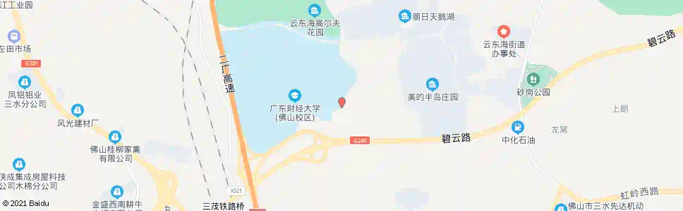 佛山广东财经大学东门_公交站地图_佛山公交_妙搜公交查询2025