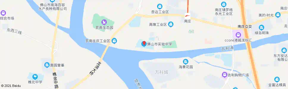 佛山实验中学(陈星海医院)_公交站地图_佛山公交_妙搜公交查询2025