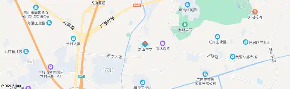 佛山龙山中学_公交站地图_佛山公交_妙搜公交查询2025