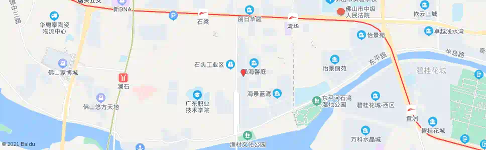 佛山沿海馨庭_公交站地图_佛山公交_妙搜公交查询2025