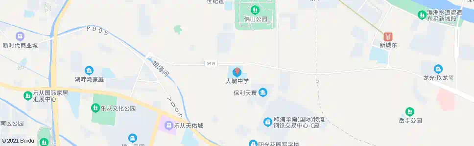 佛山大塘中学_公交站地图_佛山公交_妙搜公交查询2025