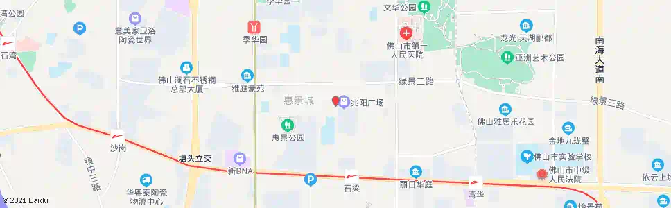 佛山惠景城东_公交站地图_佛山公交_妙搜公交查询2025