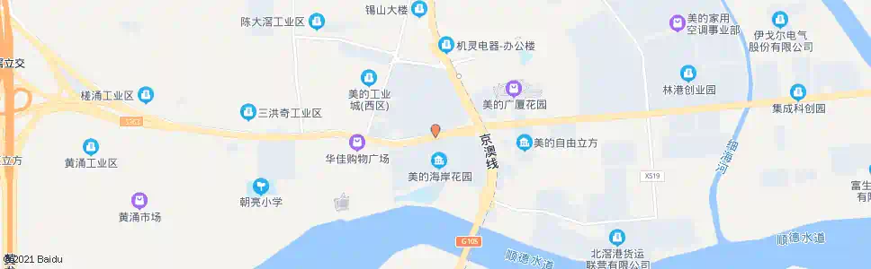 佛山三乐路北滘站(美的海岸花园)_公交站地图_佛山公交_妙搜公交查询2025