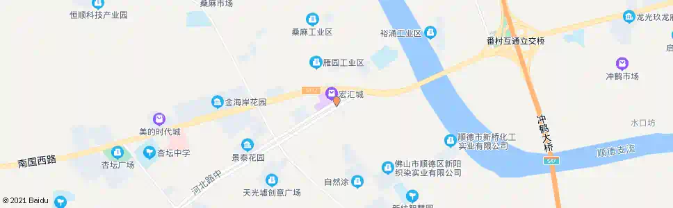 佛山康宝城_公交站地图_佛山公交_妙搜公交查询2025