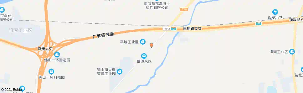 佛山永和路口_公交站地图_佛山公交_妙搜公交查询2025
