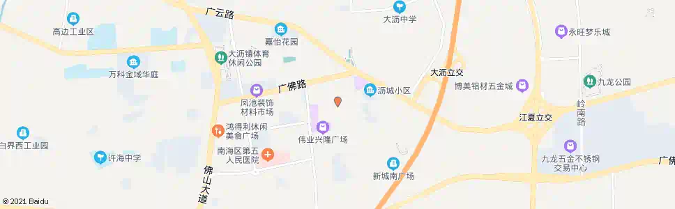 佛山大沥行政服务中心_公交站地图_佛山公交_妙搜公交查询2025