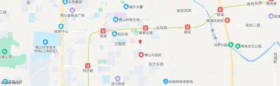 佛山普君西路_公交站地图_佛山公交_妙搜公交查询2025