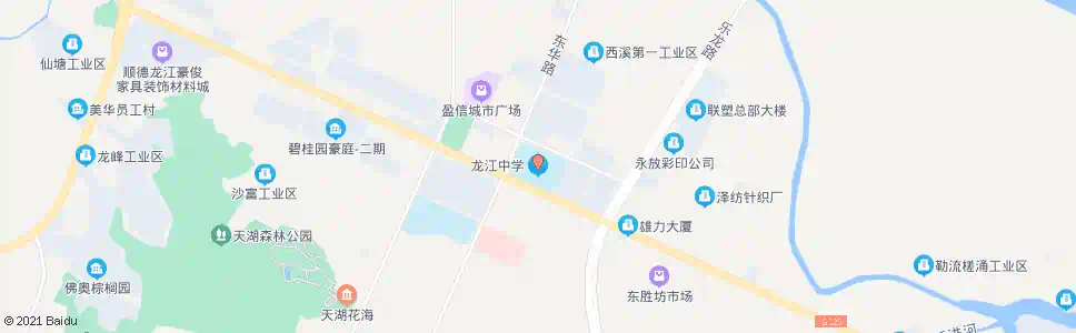 佛山龙江中学_公交站地图_佛山公交_妙搜公交查询2025