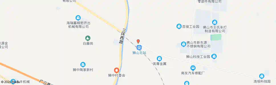 佛山轻轨狮山北站_公交站地图_佛山公交_妙搜公交查询2025