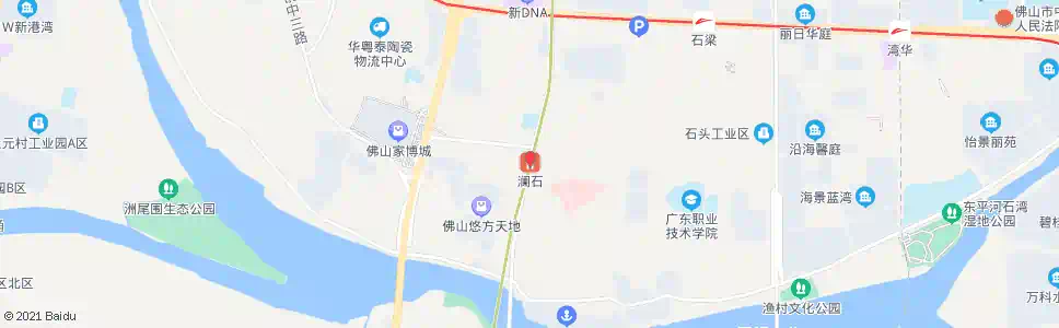 佛山澜石_公交站地图_佛山公交_妙搜公交查询2025