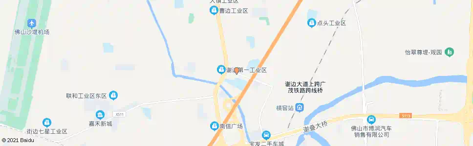 佛山广佛谢边路口_公交站地图_佛山公交_妙搜公交查询2025