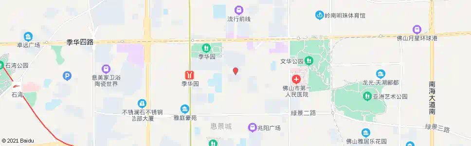 佛山月亮湾_公交站地图_佛山公交_妙搜公交查询2025