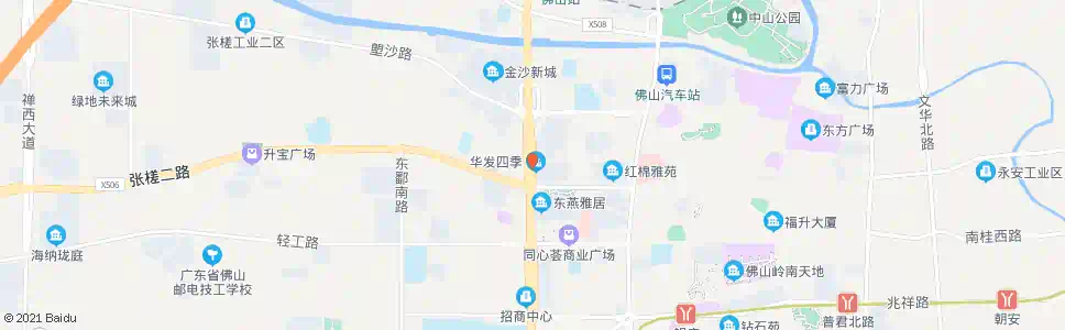 佛山张槎路口_公交站地图_佛山公交_妙搜公交查询2025