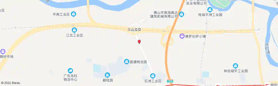 佛山三山立交_公交站地图_佛山公交_妙搜公交查询2025